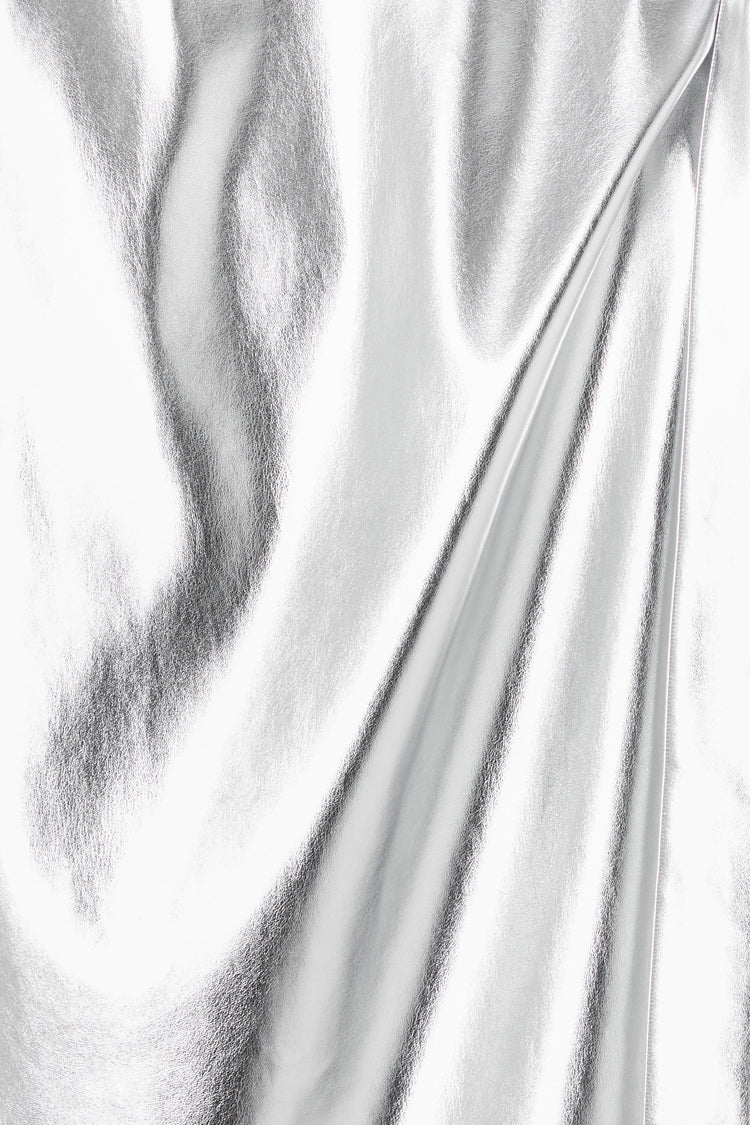 NEVER FULLY DRESSED Silver Vegan Leather Jaspre