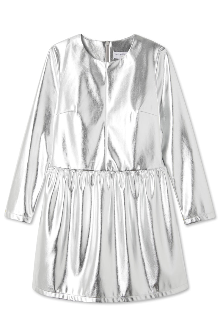  Silver Vegan Leather Kirsty Dress