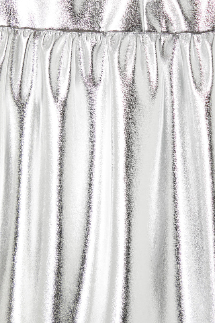  Silver Vegan Leather Kirsty Dress
