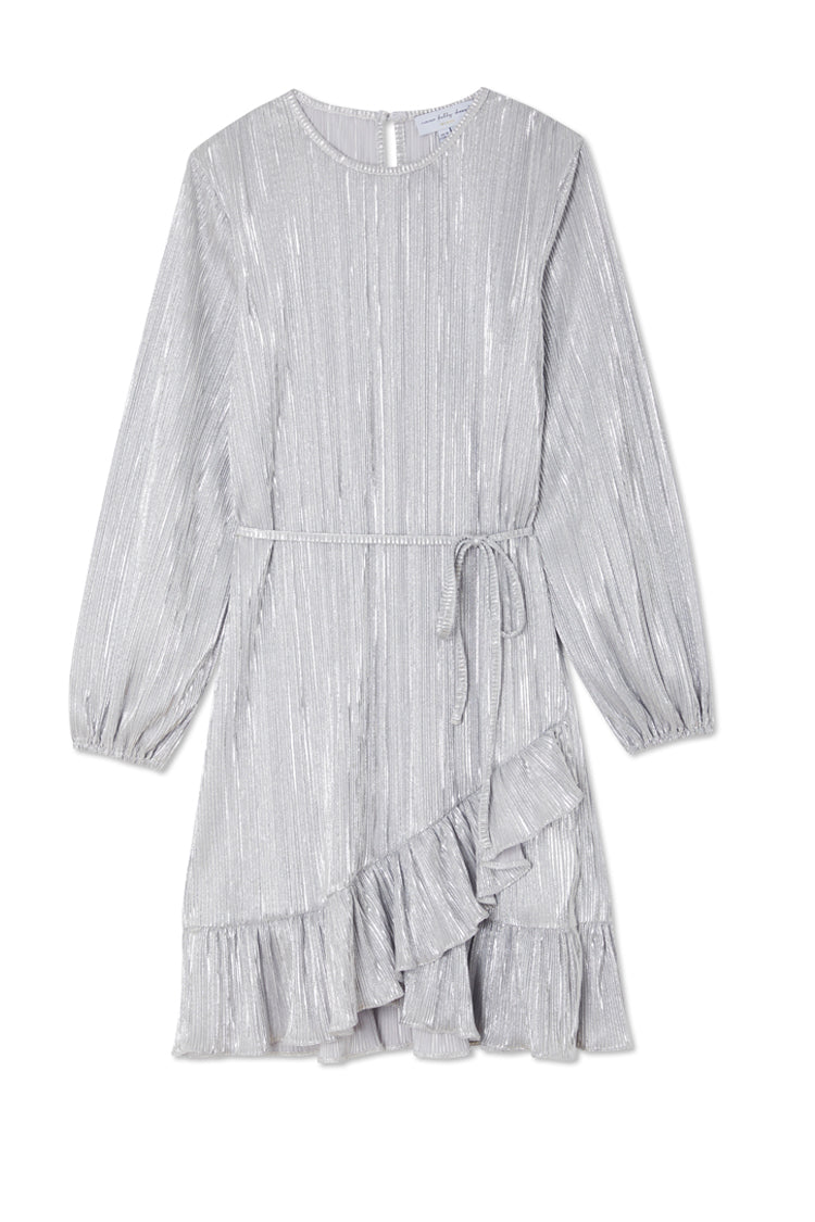 NEVER FULLY DRESSED Silver Plisse Marnie Dress