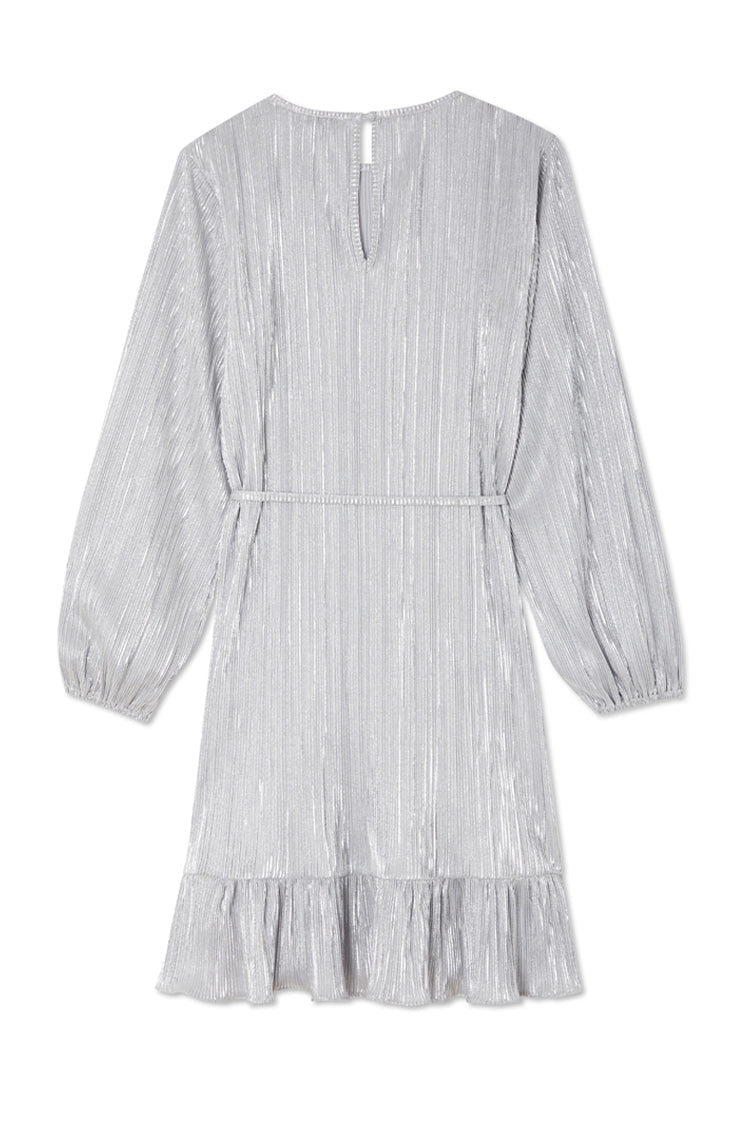 NEVER FULLY DRESSED Silver Plisse Marnie Dress