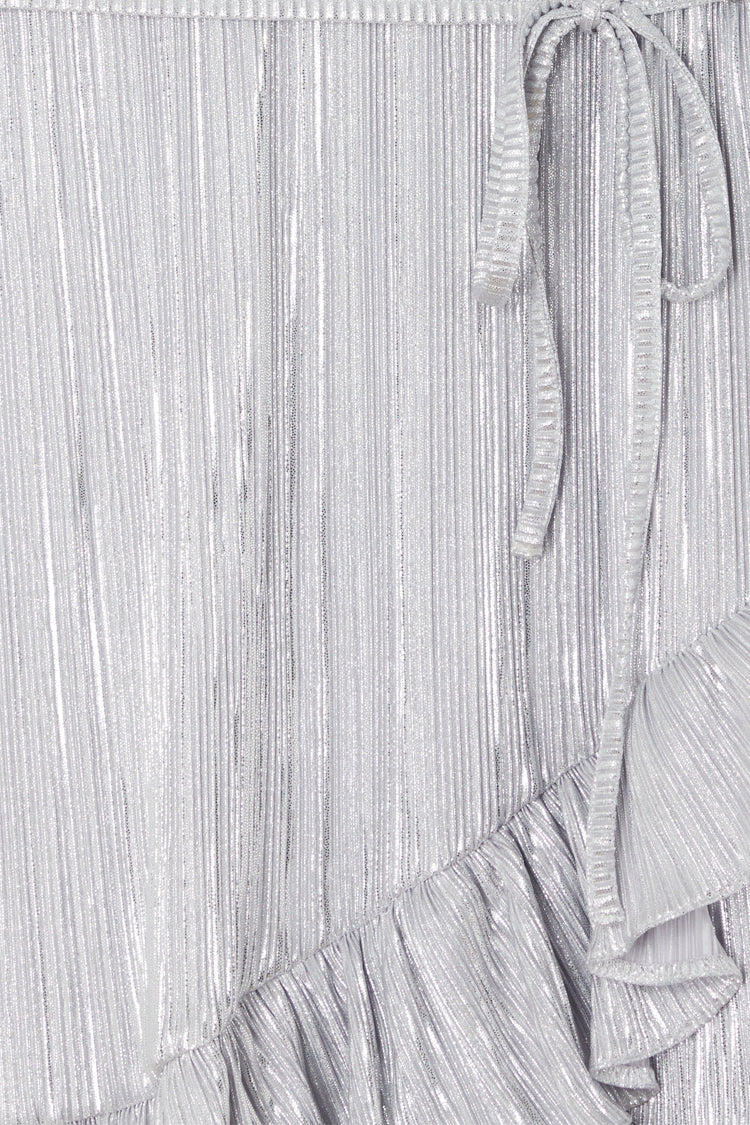 NEVER FULLY DRESSED Silver Plisse Marnie Dress