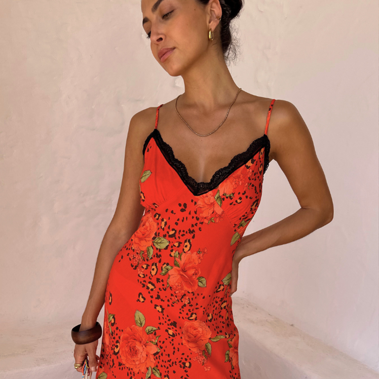 NEVER FULLY DRESSED Rosie Slip Dress