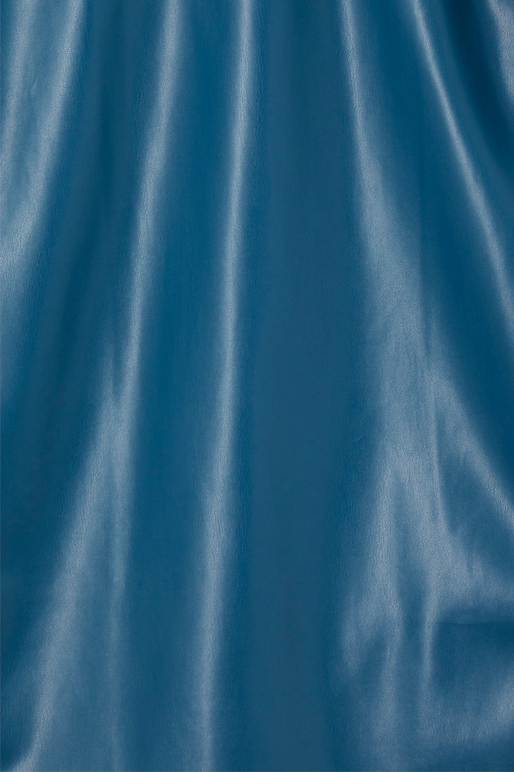 NEVER FULLY DRESSED Teal Vegan Leather Jaspre Skirt