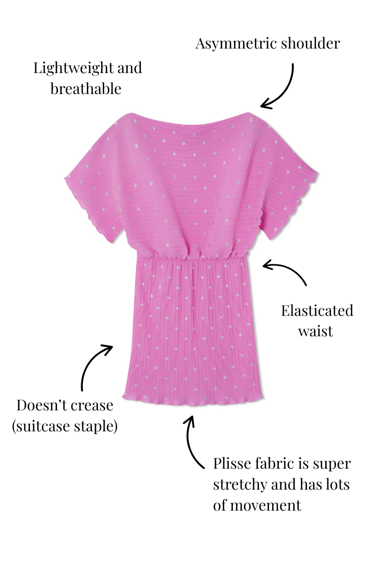 NEVER FULLY DRESSED Petal Pink Mini Tilly Dress