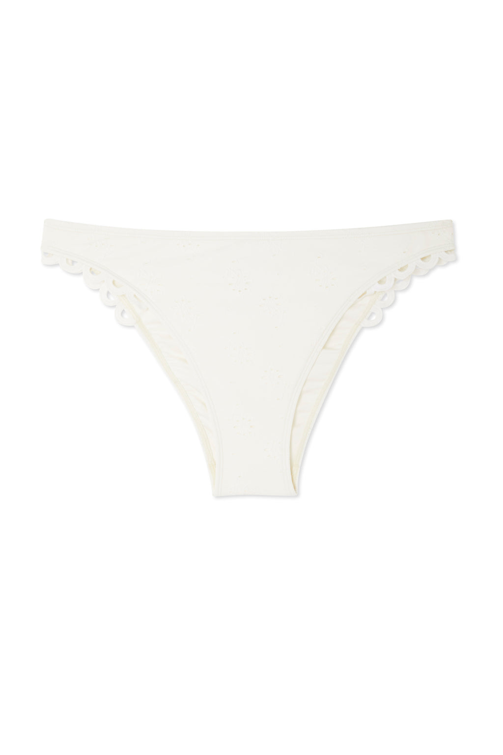 NEVER FULLY DRESSED Broderie White Bikini Brief
