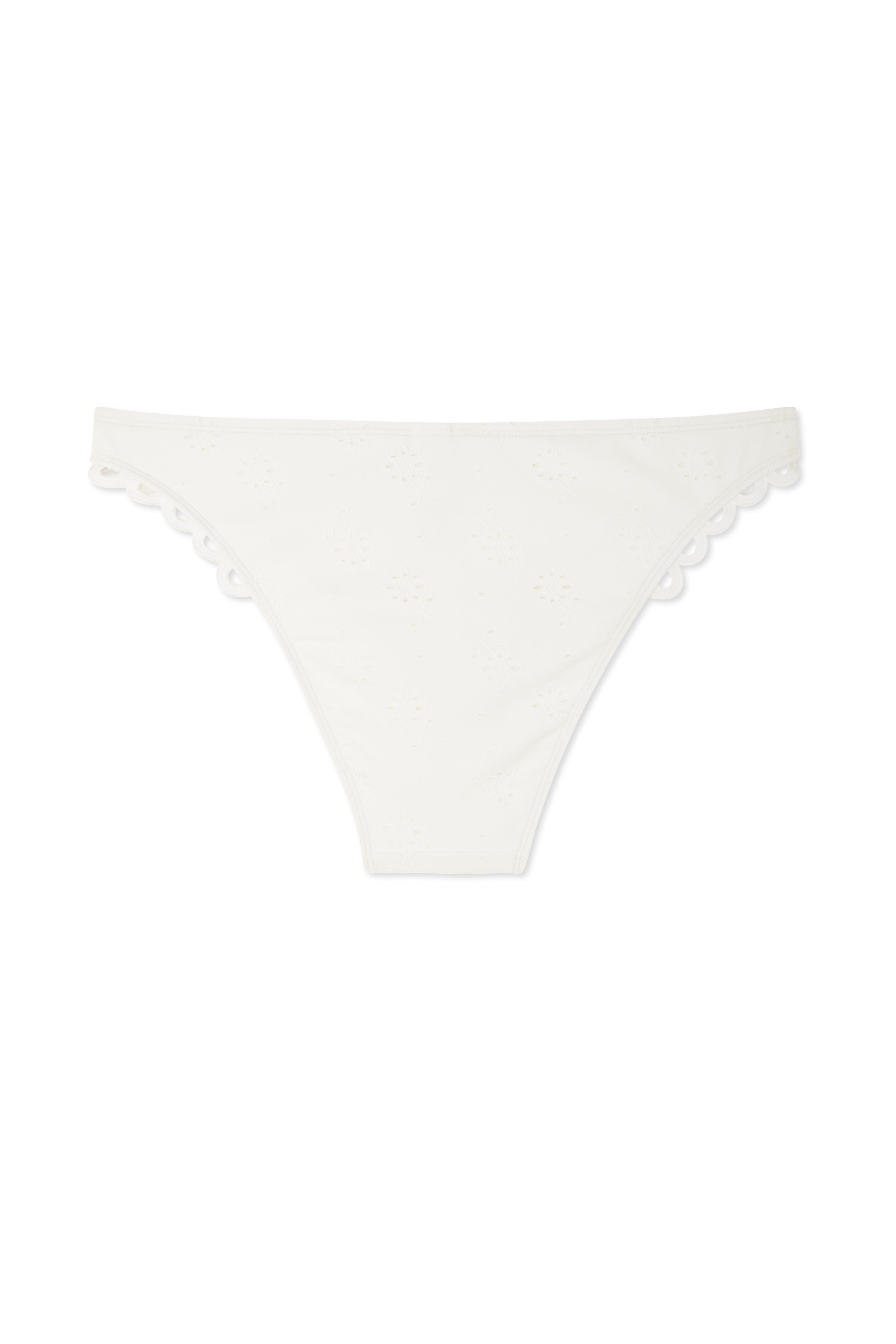 NEVER FULLY DRESSED Broderie White Bikini Brief