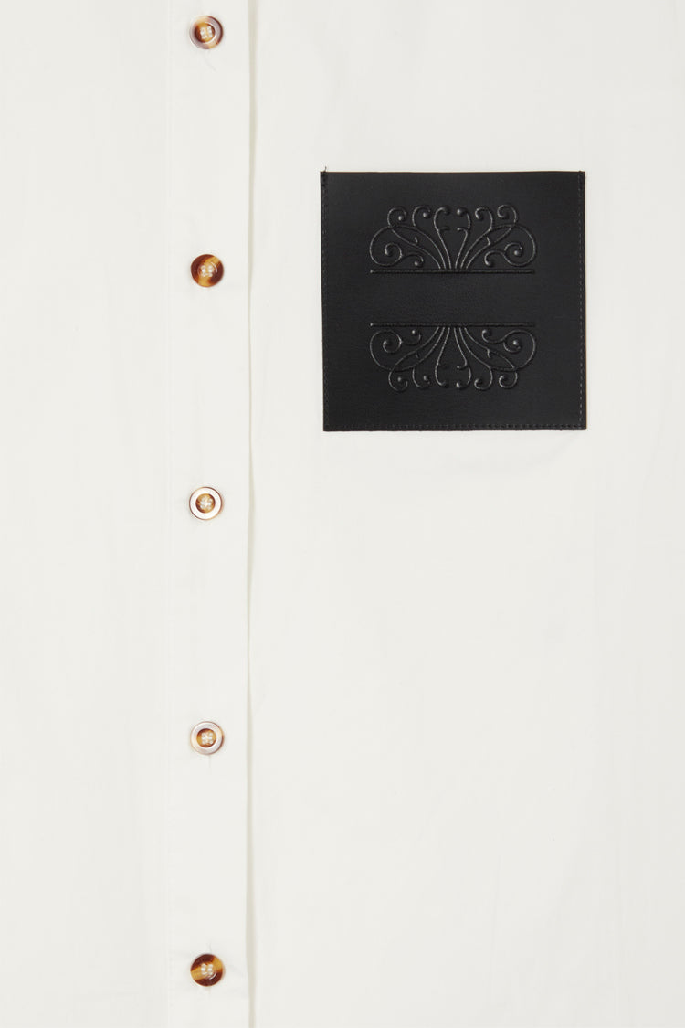 NEVER FULLY DRESSED White Gabbie Shirt With NFD Pocket