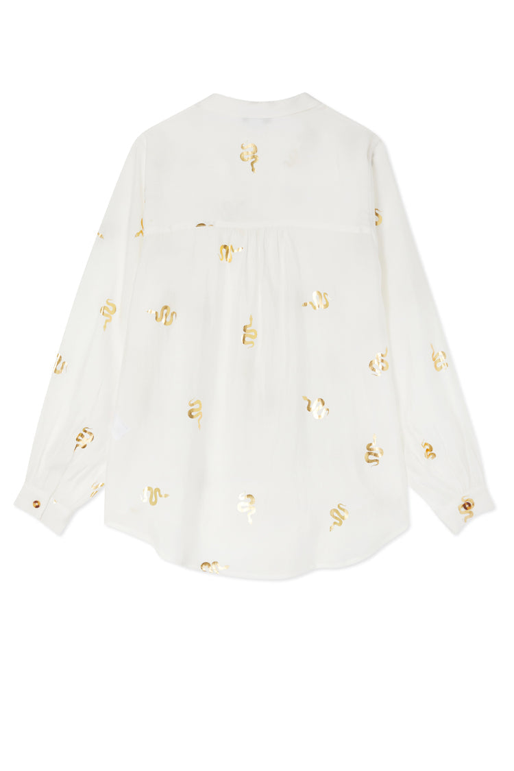 NEVER FULLY DRESSED Gold Snake Miley Shirt