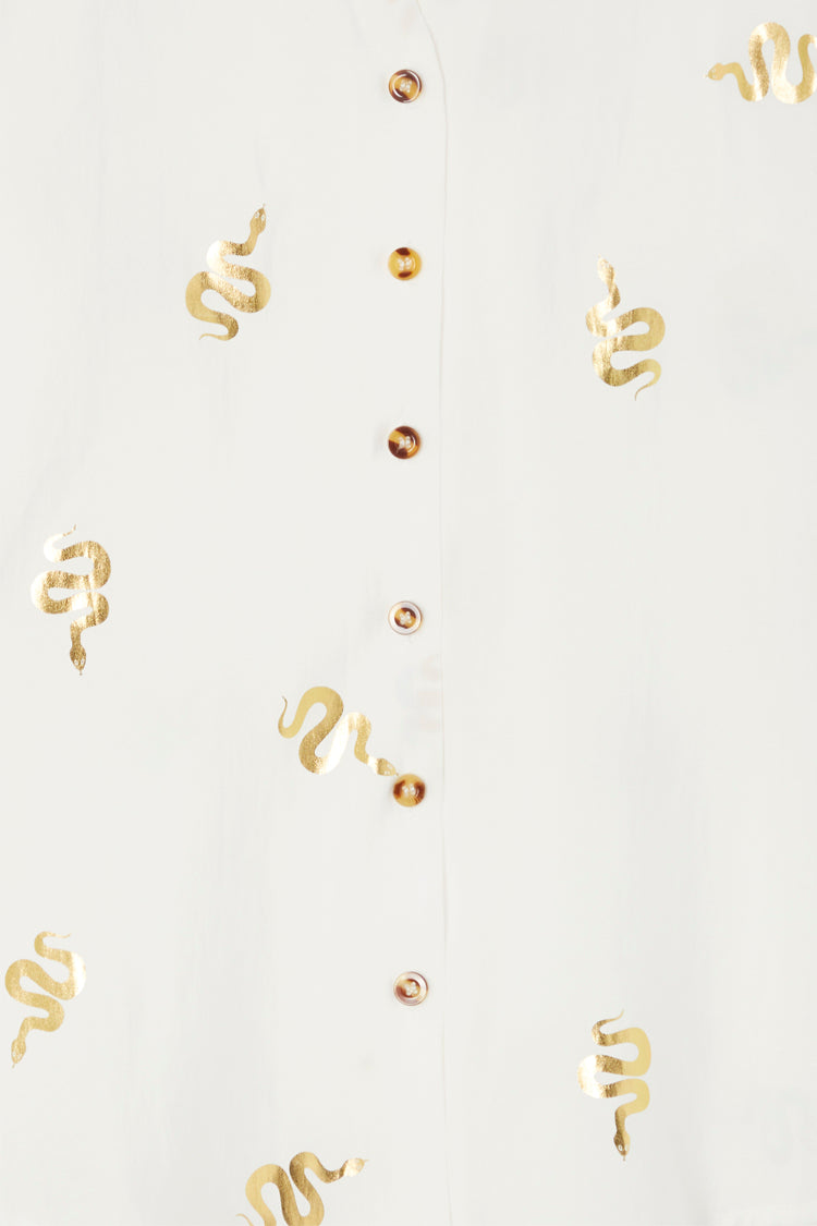 NEVER FULLY DRESSED Gold Snake Miley Shirt