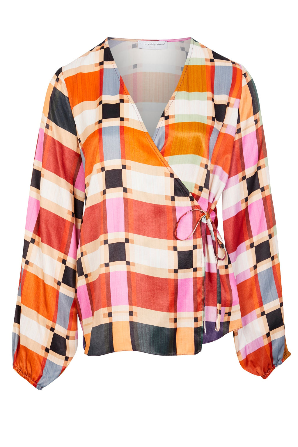  Check Oversized Wrap Top