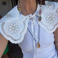  White Flower Collar