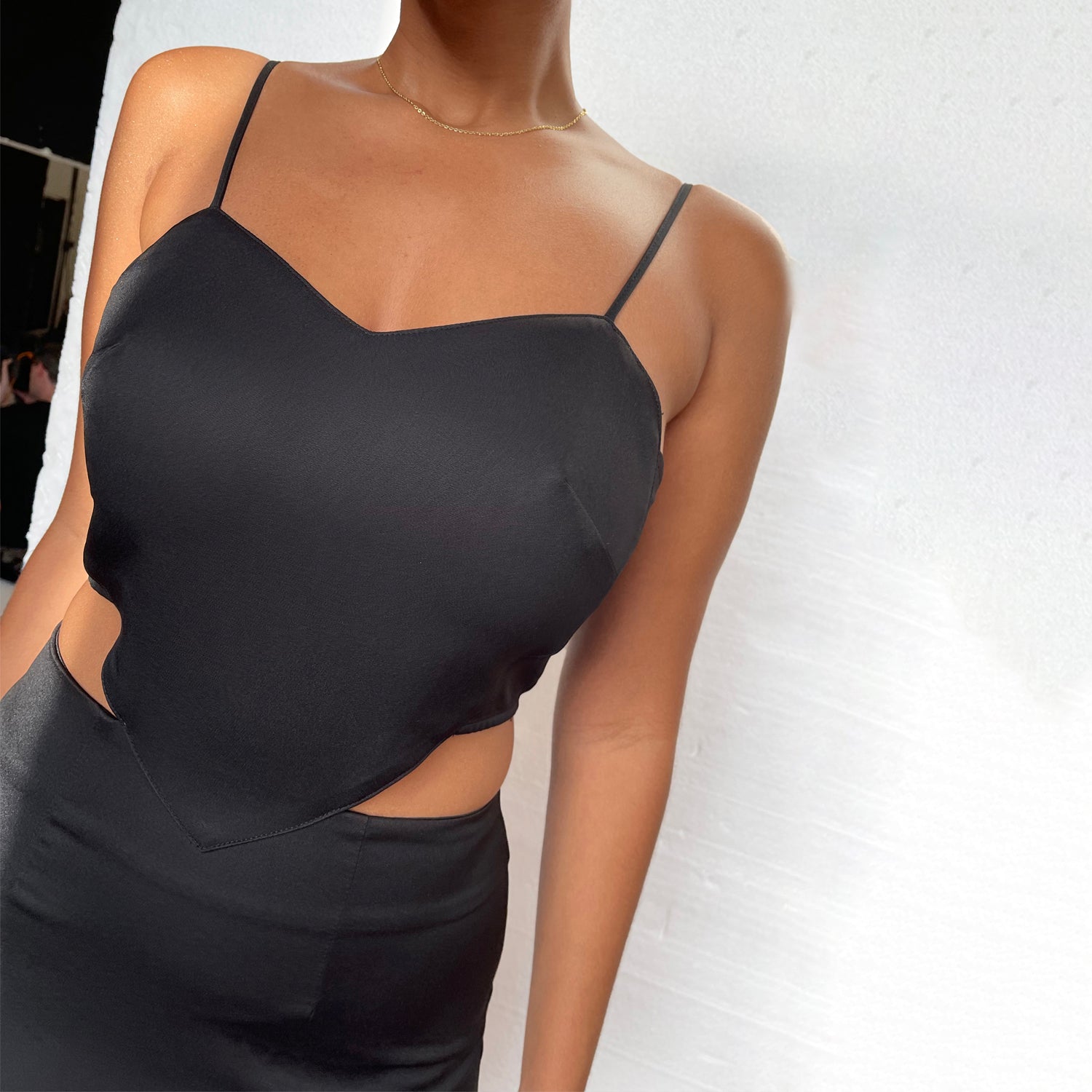  Black Love Story Mini Dress