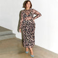 NEVER FULLY DRESSED Leopard Mesh Skirt