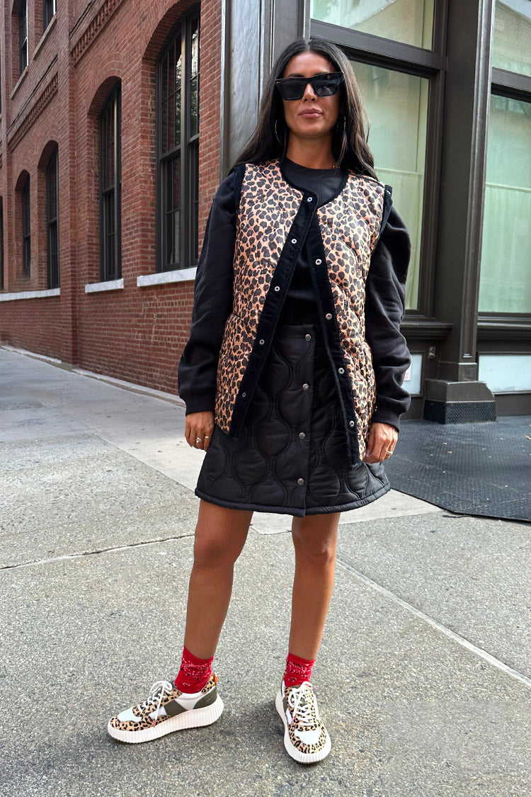  Black Quilted Skirt
