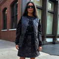  Black Quilted Skirt