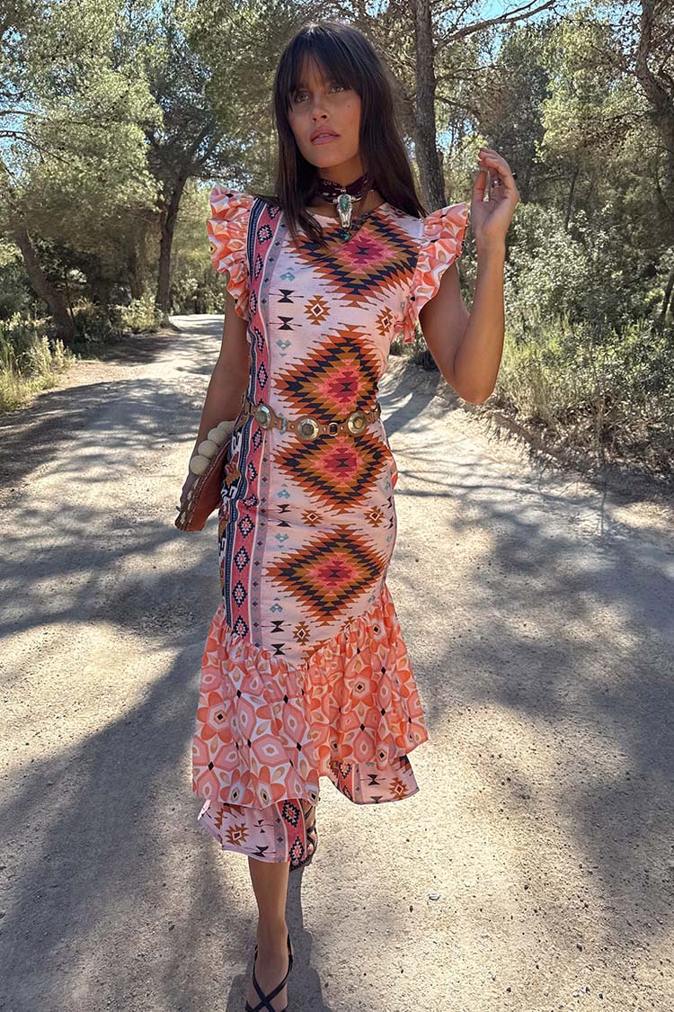 NEVER FULLY DRESSED Bridget Print Frida Dress