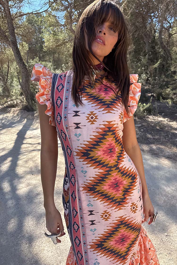 NEVER FULLY DRESSED Bridget Print Frida Dress