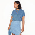 NEVER FULLY DRESSED Washed Blue NFD T-Shirt