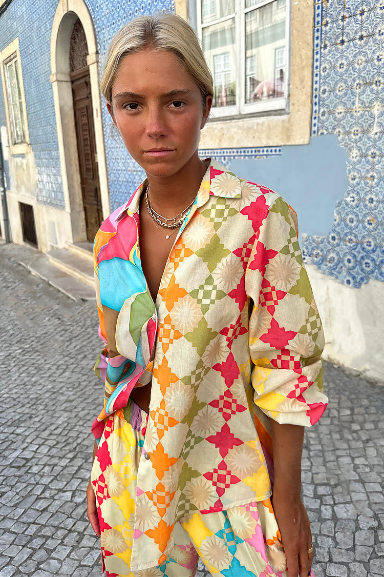 NEVER FULLY DRESSED Multi Abstract Miley Shirt