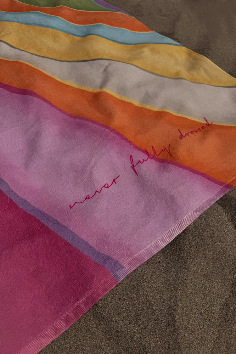 NEVER FULLY DRESSED Abstract Printed Towel