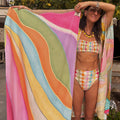 NEVER FULLY DRESSED Abstract Printed Towel