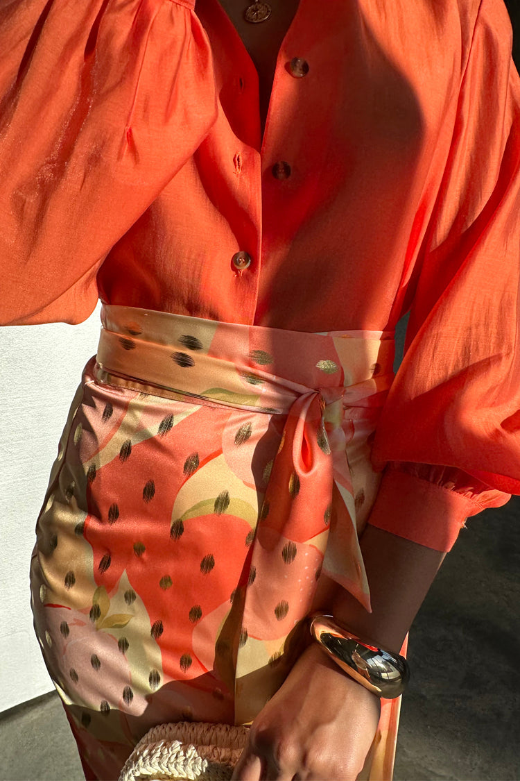 NEVER FULLY DRESSED Apricot Jaspre Wrap Skirt