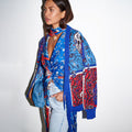  Blue Bandana Cardigan