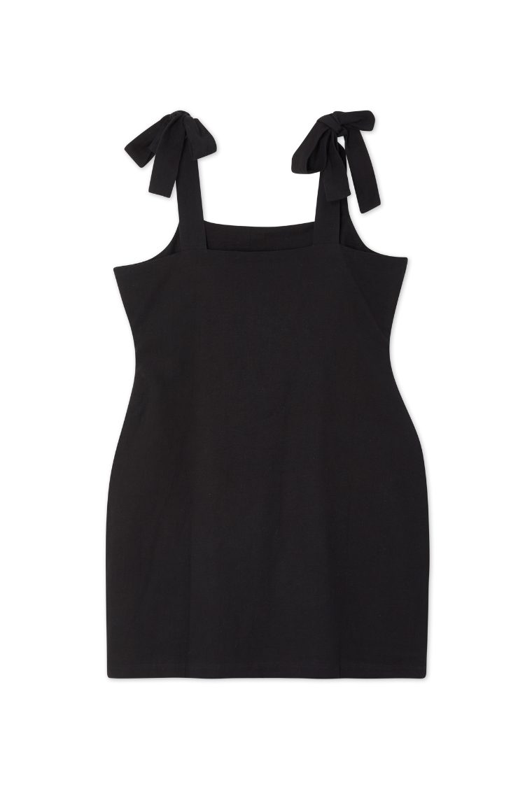 NEVER FULLY DRESSED Black Ibiza Catalina Mini Dress