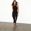 NEVER FULLY DRESSED Black Linen Jaspre Skirt
