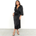 NEVER FULLY DRESSED Black Midi Vienna Dress