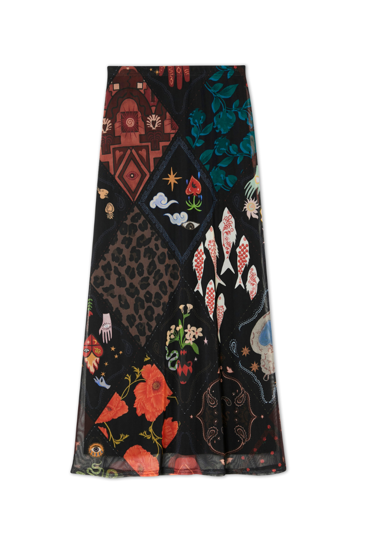 NEVER FULLY DRESSED Night Garden Mesh Dorris Skirt