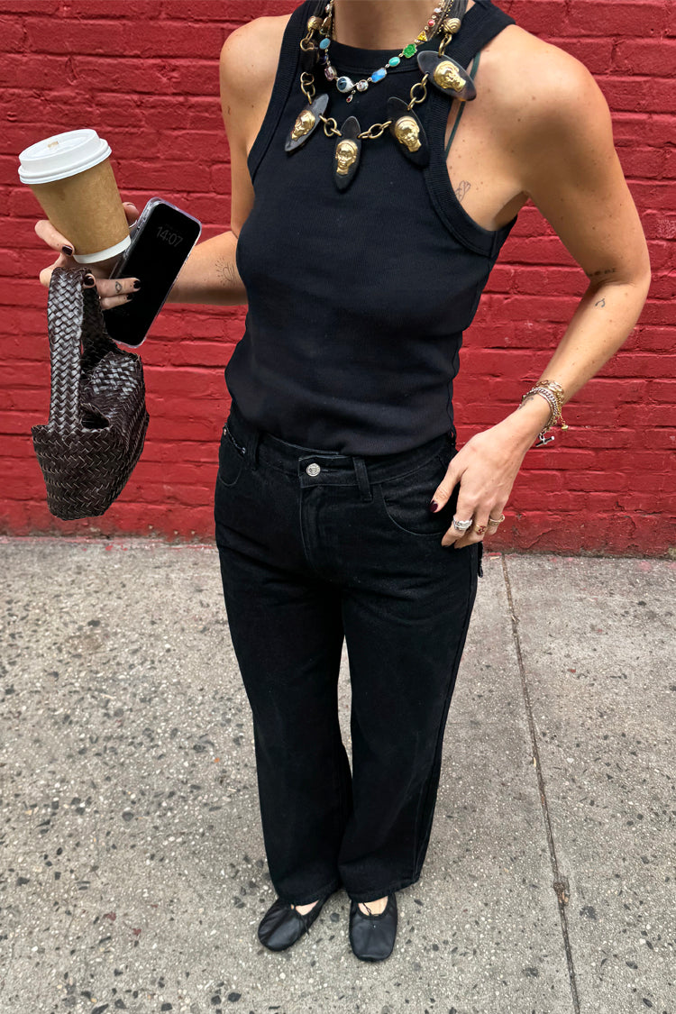 NEVER FULLY DRESSED Black Scallop Detail Jeans
