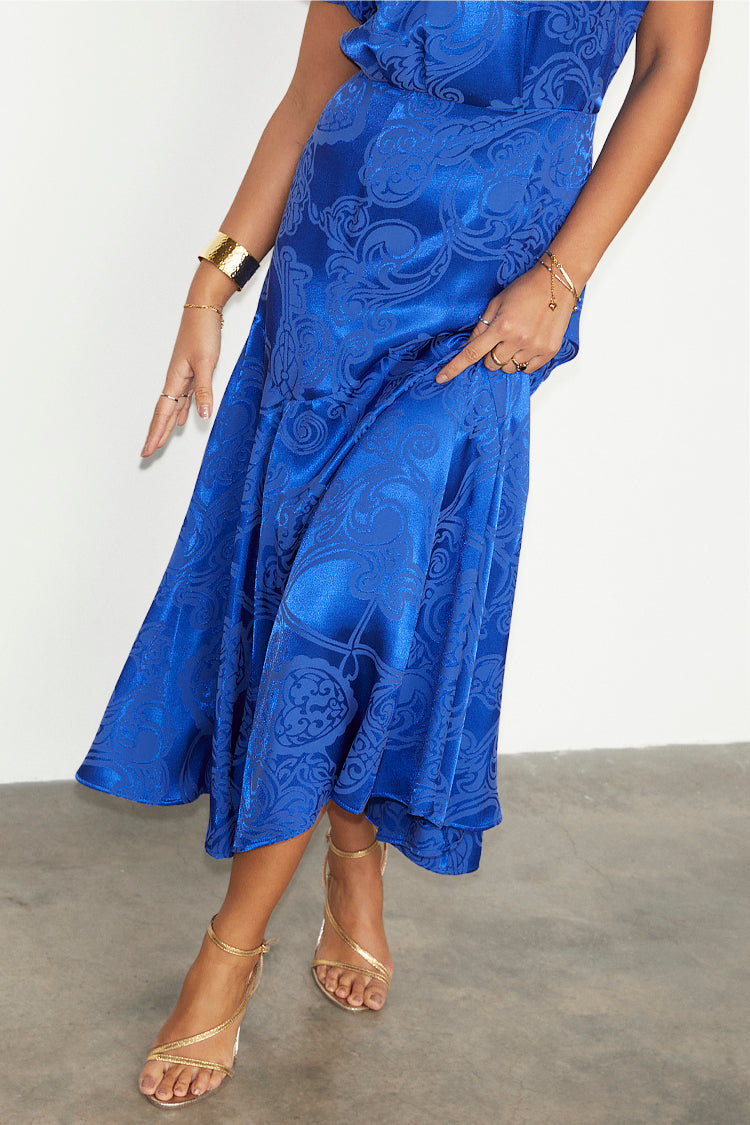 NEVER FULLY DRESSED Blue Love Lock Erin Dress Petite
