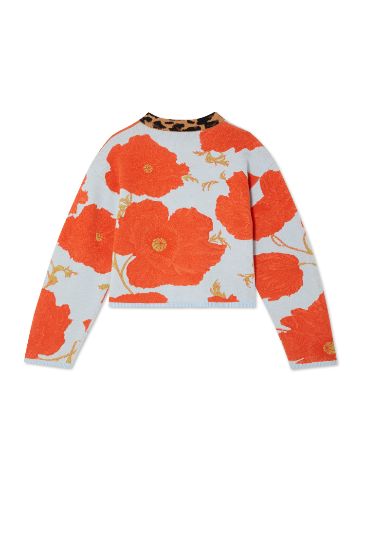 NEVER FULLY DRESSED Blue Poppy Cardigan