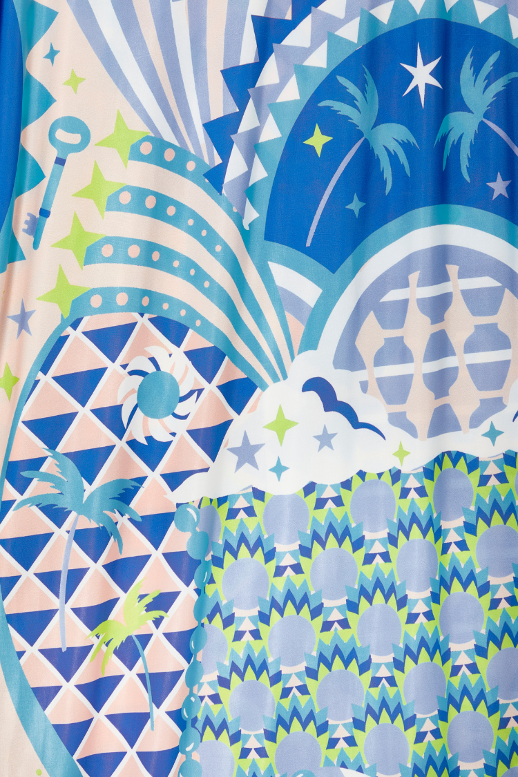 NEVER FULLY DRESSED Blue Tropical Lagoon Jem Dress