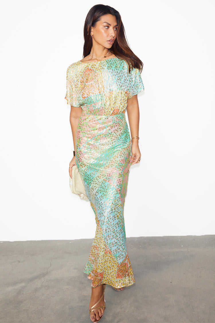 NEVER FULLY DRESSED Pastel Boho Elodie Dress Petite