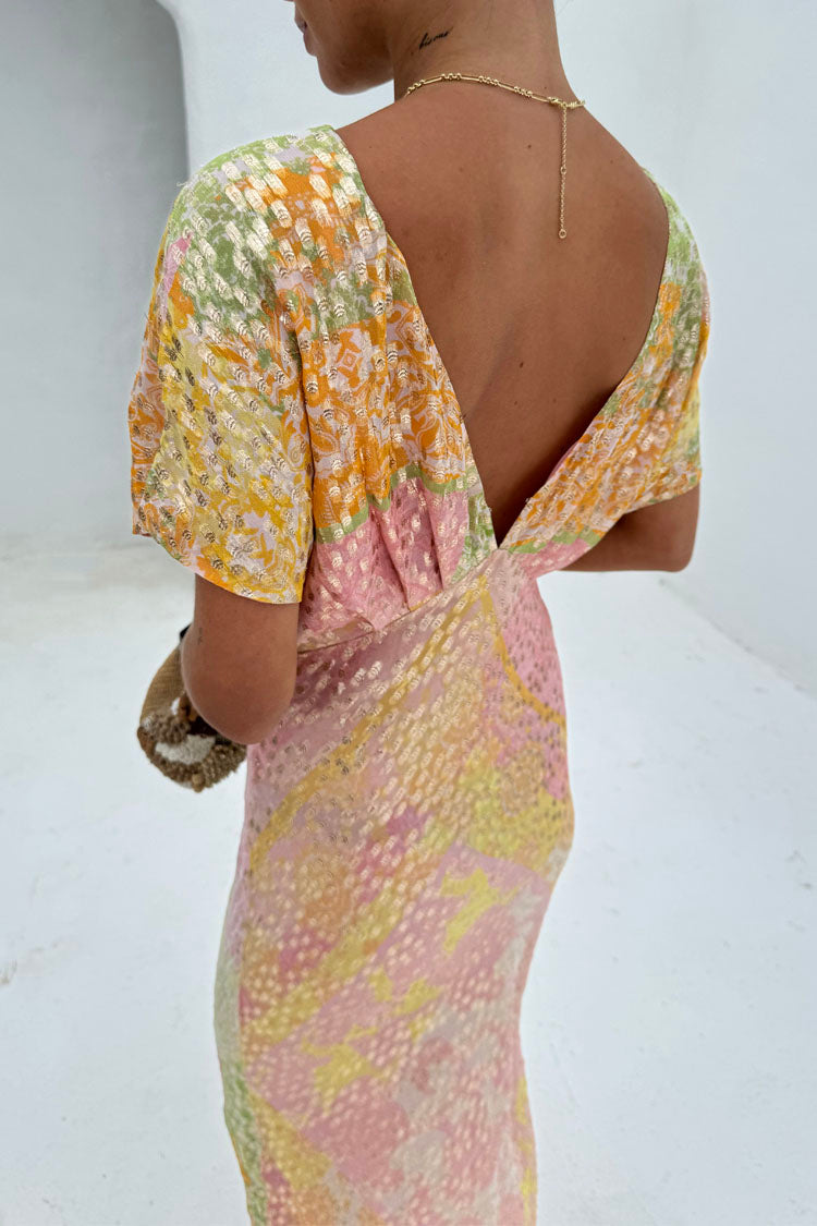 NEVER FULLY DRESSED Pink Boho Elodie Dress