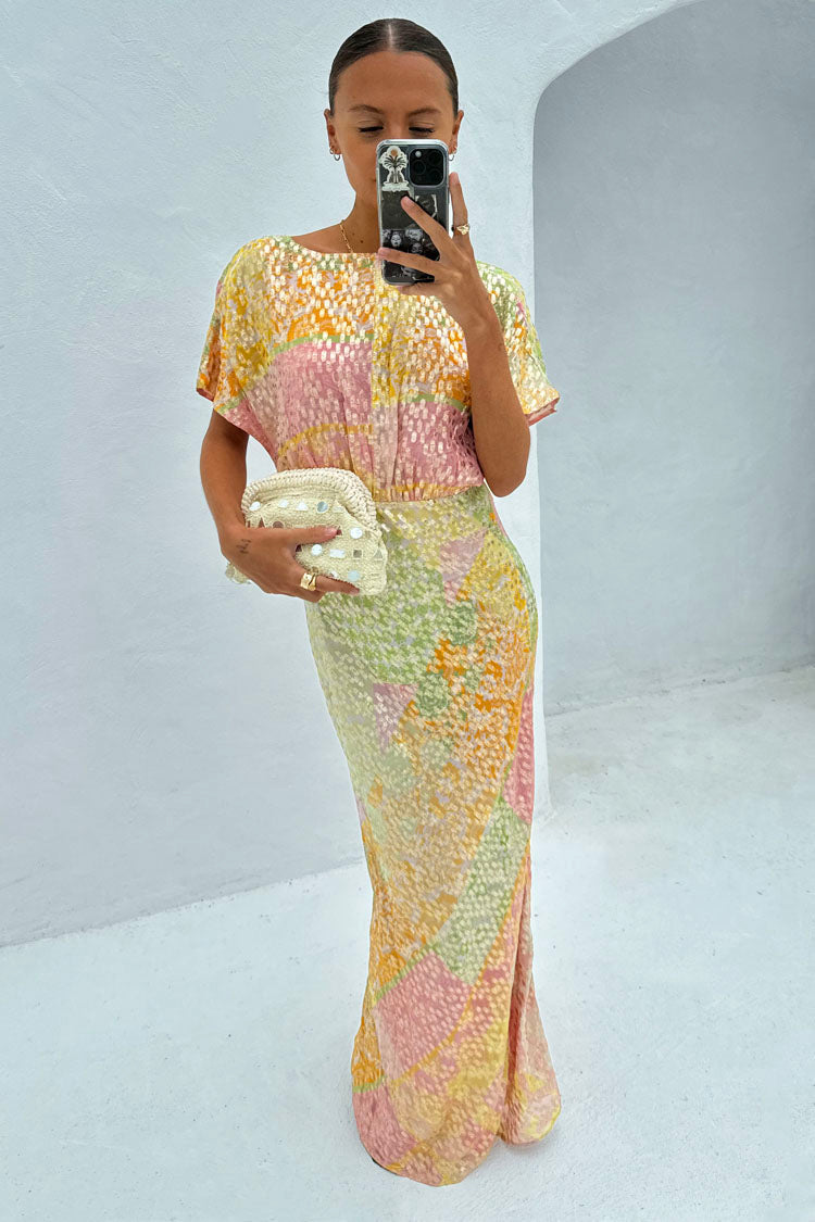 NEVER FULLY DRESSED Pink Boho Elodie Dress