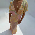 NEVER FULLY DRESSED Pink Boho Elodie Dress