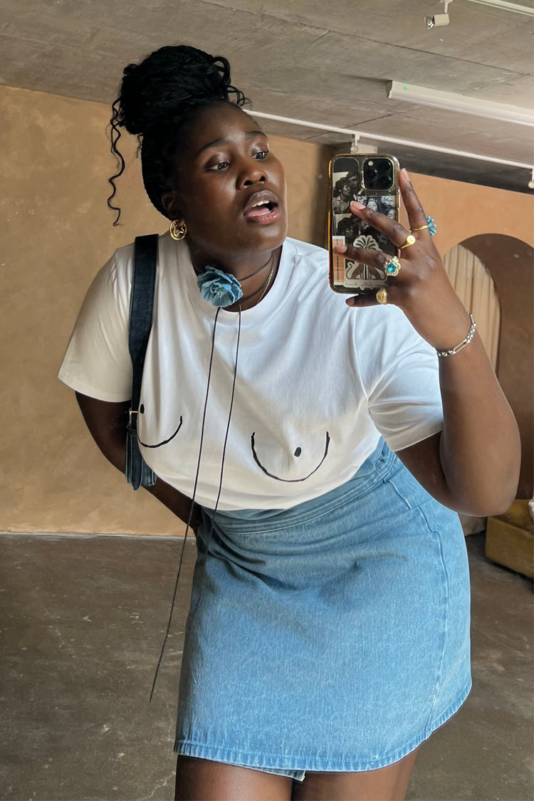 NEVER FULLY DRESSED Boob T-shirt