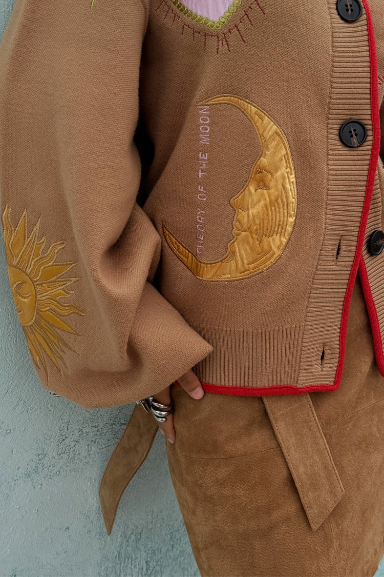 NEVER FULLY DRESSED Camel Mystical Cardigan
