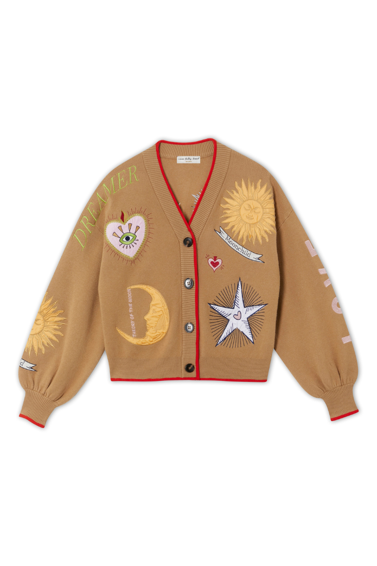 NEVER FULLY DRESSED Camel Mystical Cardigan
