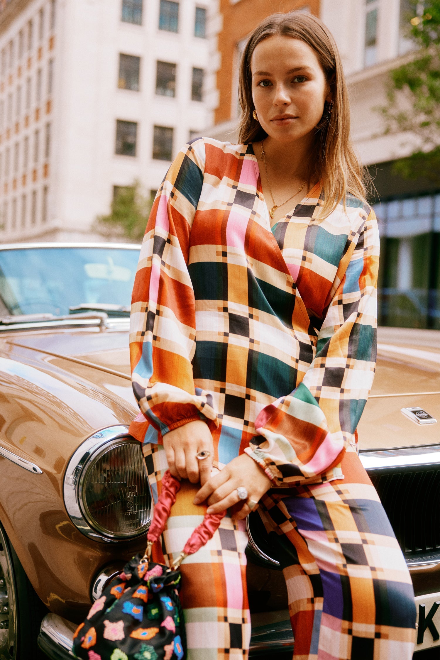  Check Oversized Wrap Top