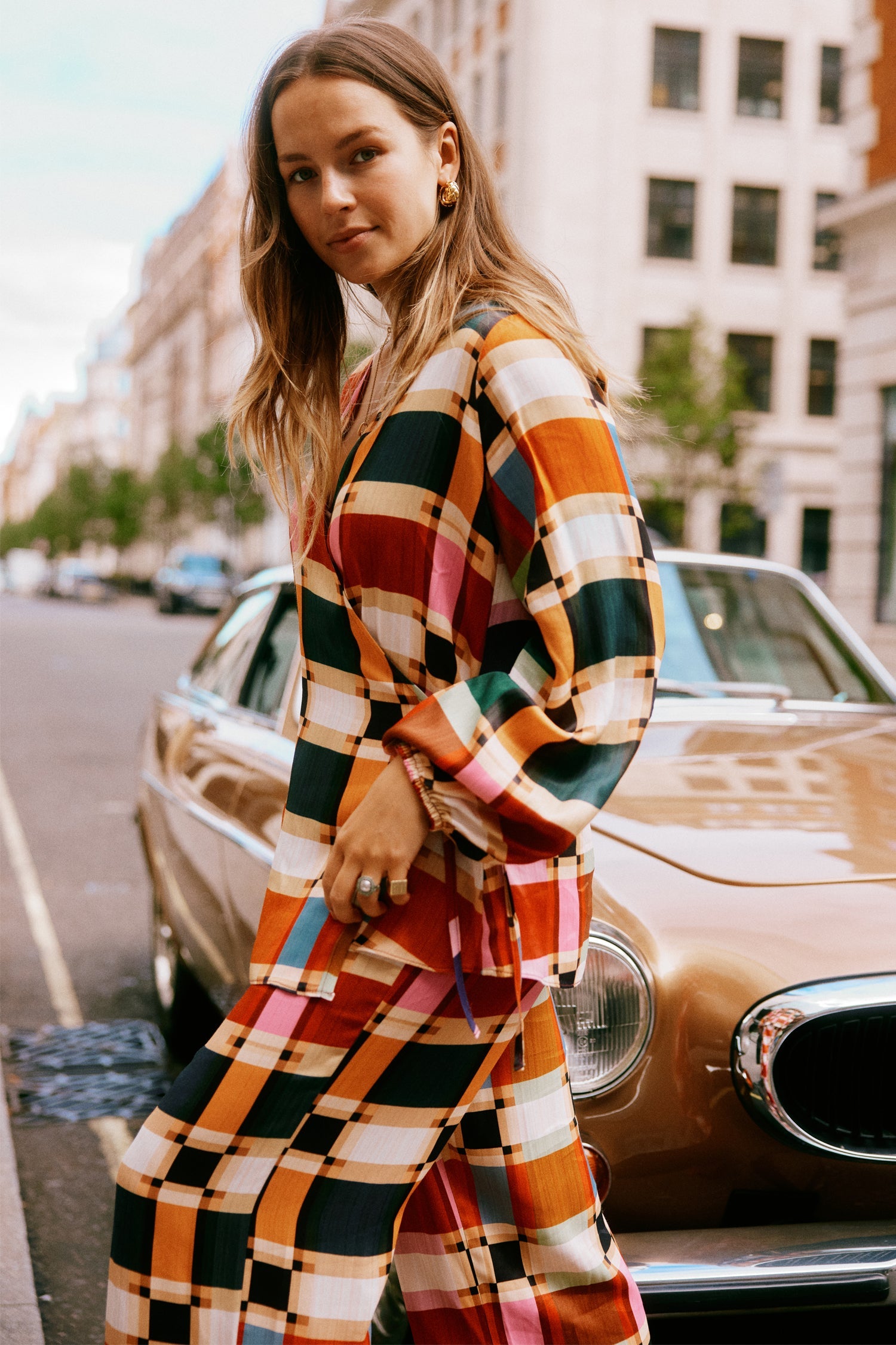  Check Oversized Wrap Top