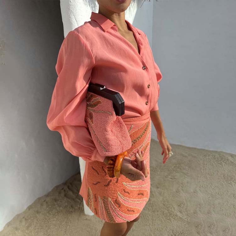 NEVER FULLY DRESSED Coral Miley Shirt