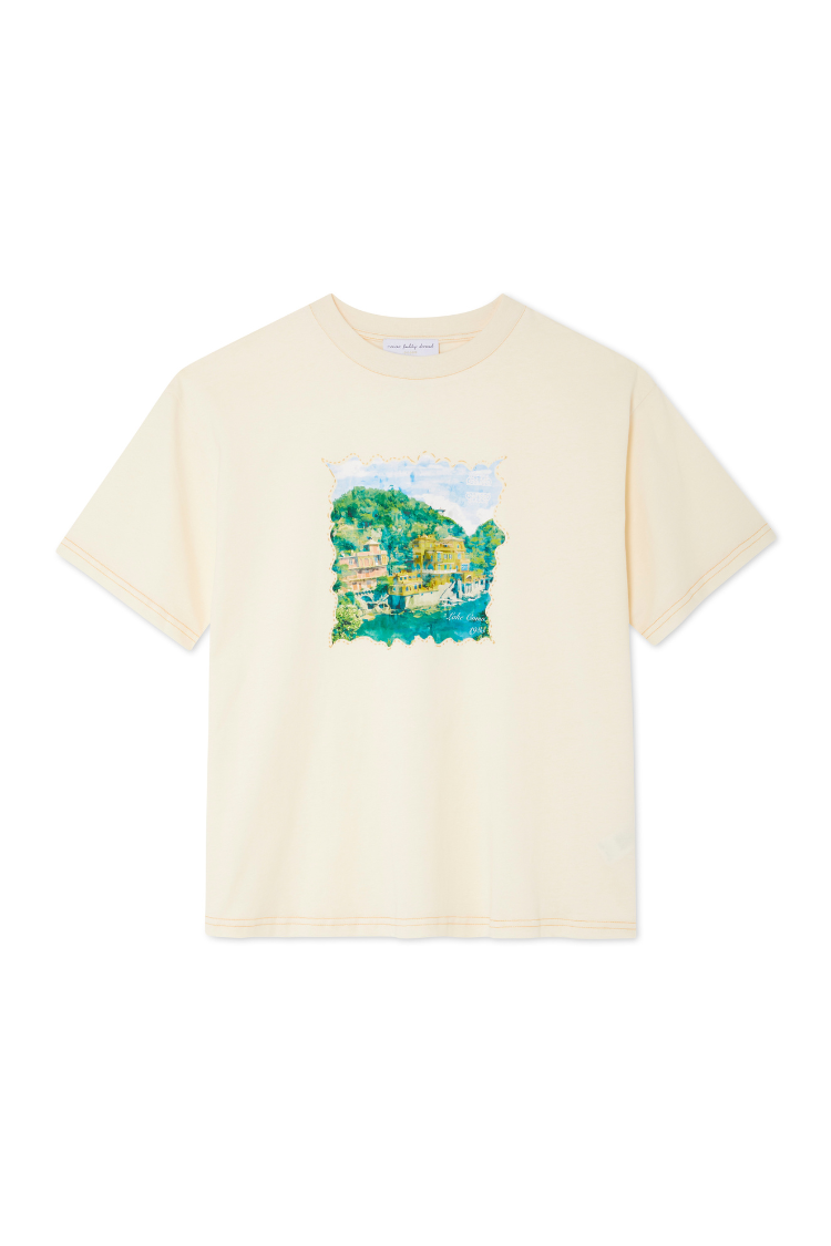 NEVER FULLY DRESSED Cream Scenery T-Shirt