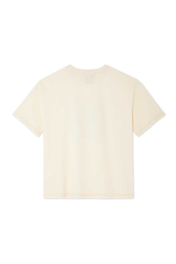 NEVER FULLY DRESSED Cream Scenery T-Shirt