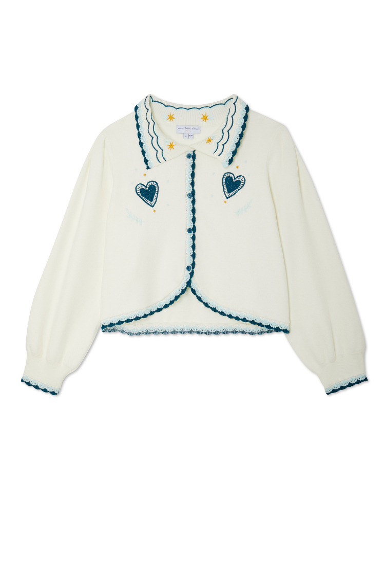 NEVER FULLY DRESSED Cream Sundaze Romance Cardigan