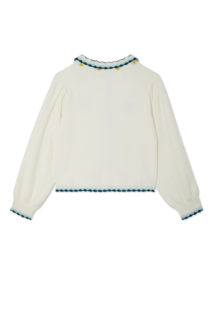 NEVER FULLY DRESSED Cream Sundaze Romance Cardigan
